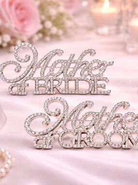 Mother of the bride and mother of the groom pins